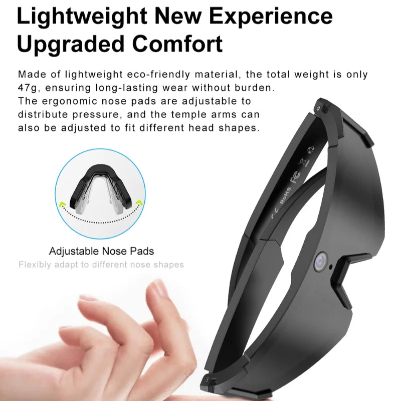 Lunettes connectées sport avec caméra et traduction — version 2400W