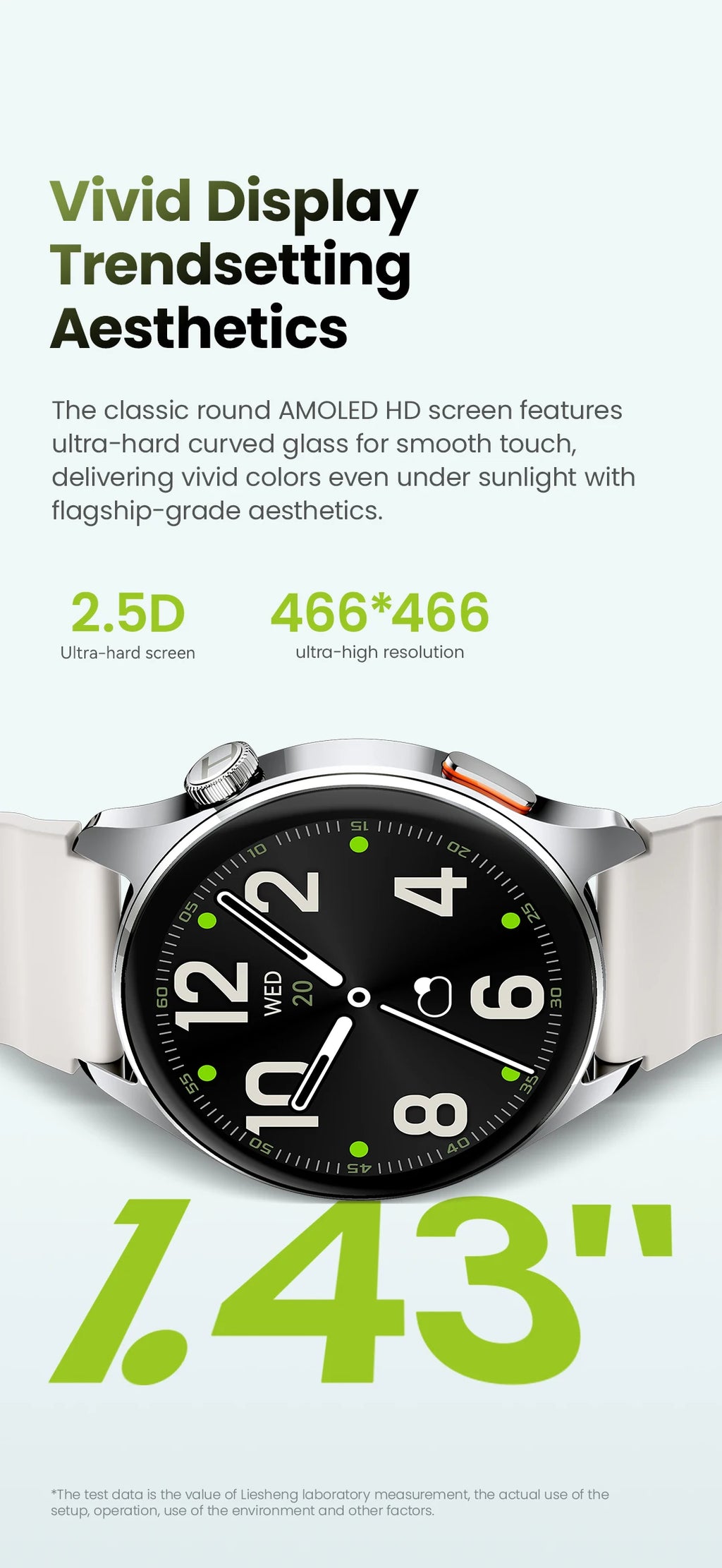 Montre connectée HAYLOU Watch 4S — AMOLED et GPS multi-satellite