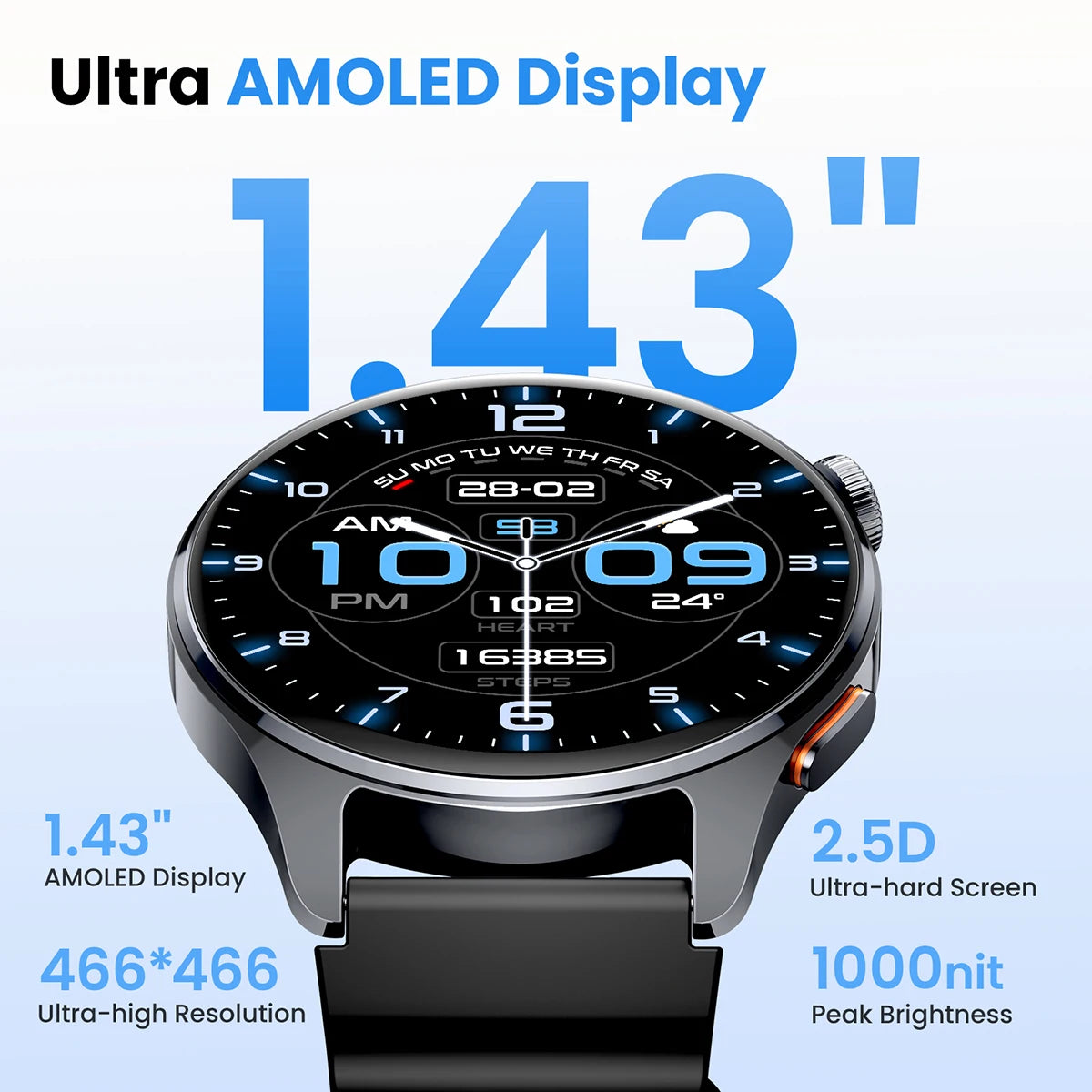 Montre connectée HAYLOU Watch 4S — AMOLED et GPS multi-satellite