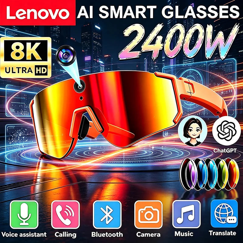 Lunettes connectées sport avec caméra et traduction — version 2400W