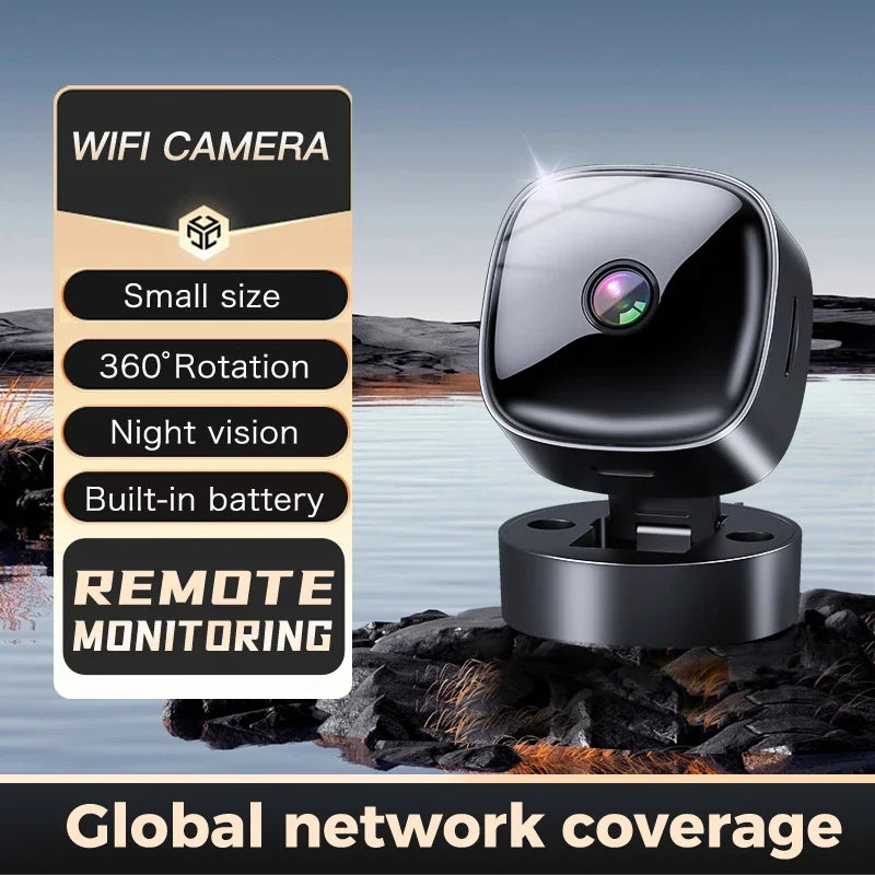 Caméra de sécurité Wi‑Fi 1080p compacte — surveillance à distance