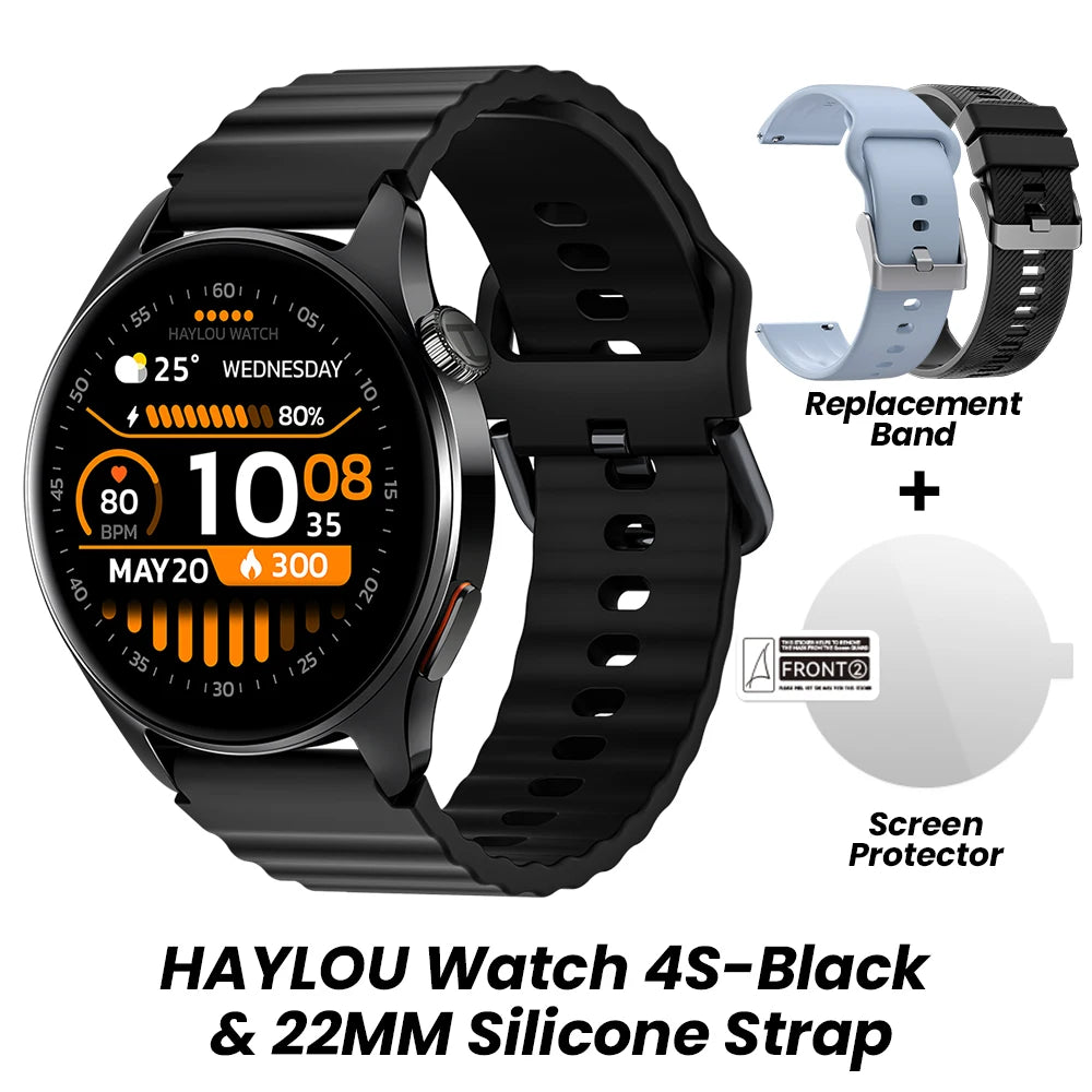Montre connectée HAYLOU Watch 4S — AMOLED et GPS multi-satellite