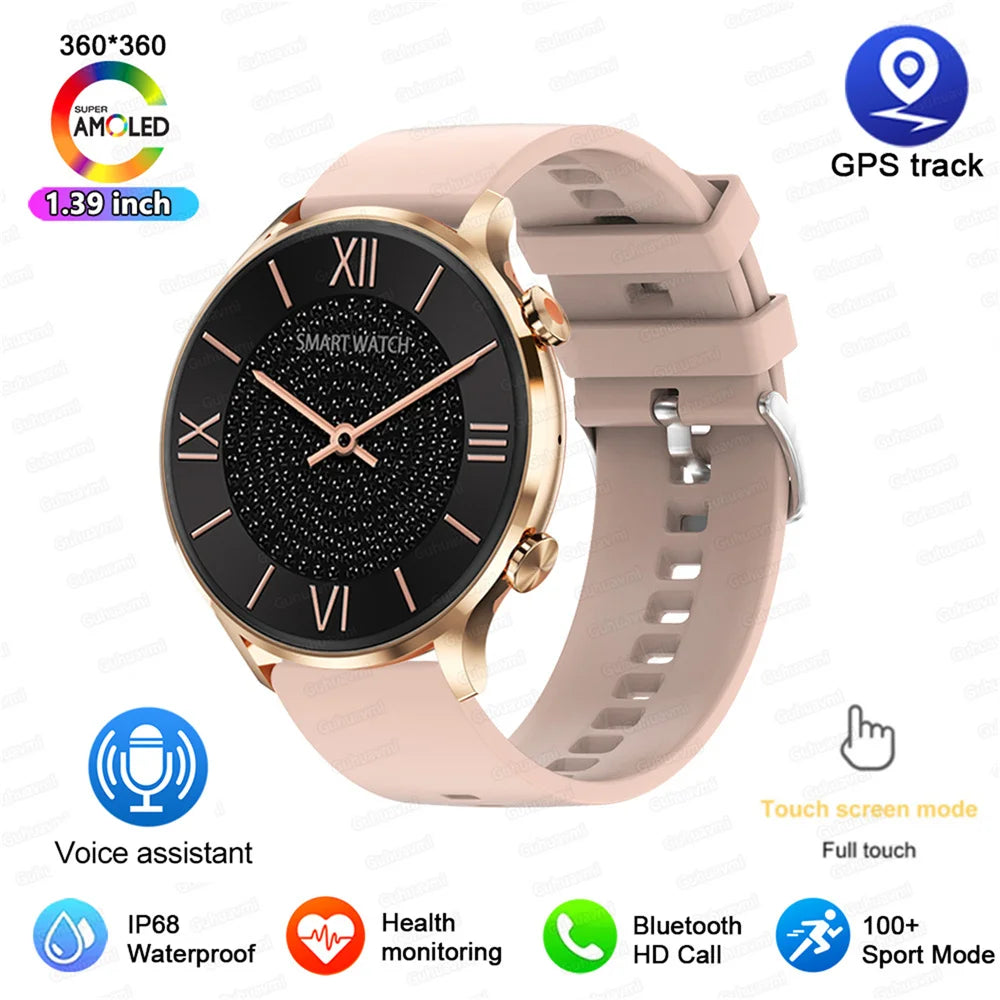 Montre connectée AMOLED — GPS, appels Bluetooth et IP68 annoncé