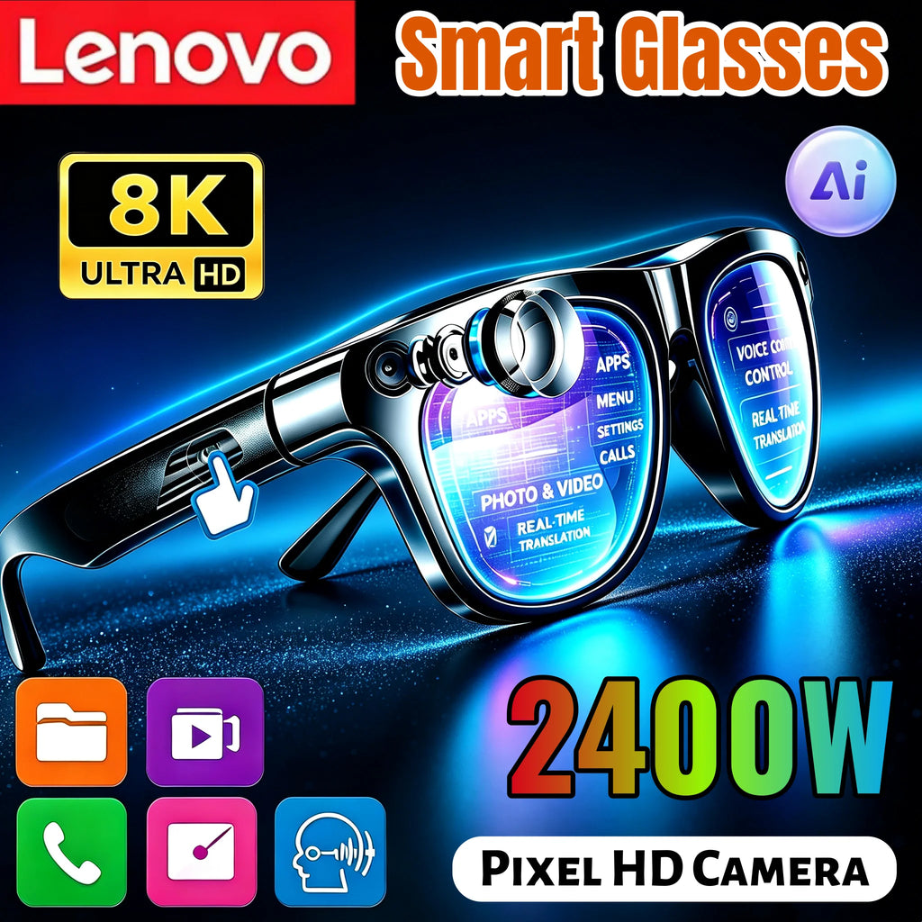 Lunettes connectées IA avec caméra 8 MP annoncée, traduction et appels Bluetooth