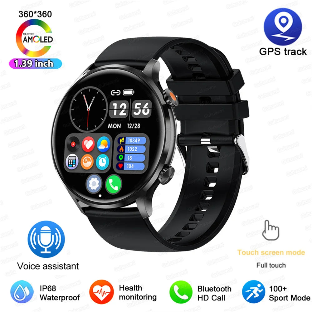 Montre connectée AMOLED — GPS, appels Bluetooth et IP68 annoncé