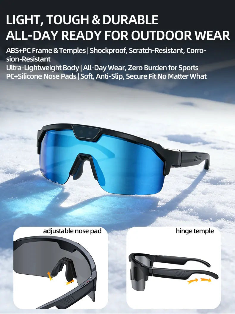 Lunettes connectées sport avec caméra 30 MP annoncée, vidéo 4K et stockage 32 Go