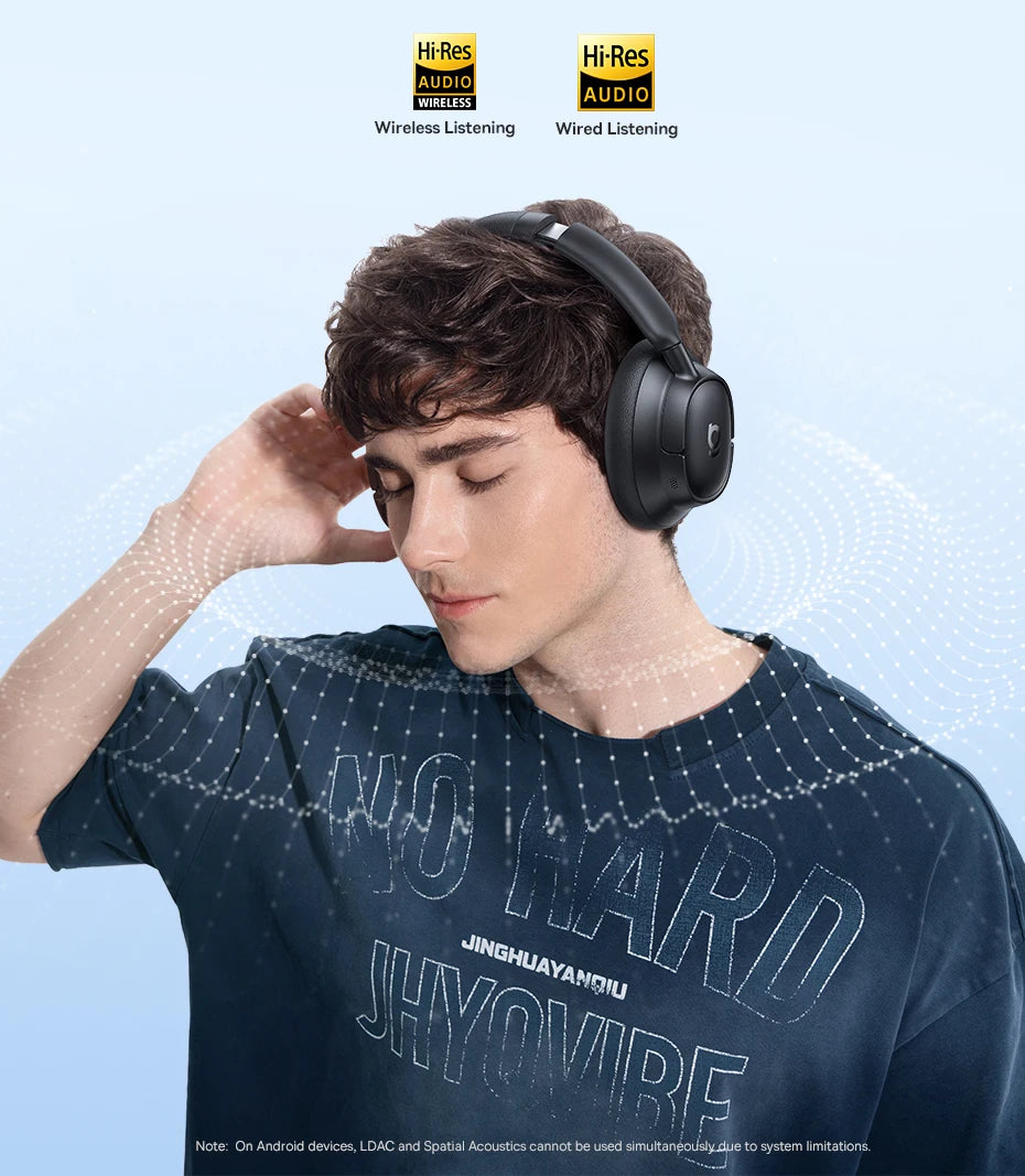 Casque Bluetooth Baseus EH10 NC — ANC adaptatif, LDAC, autonomie annoncée 80 h