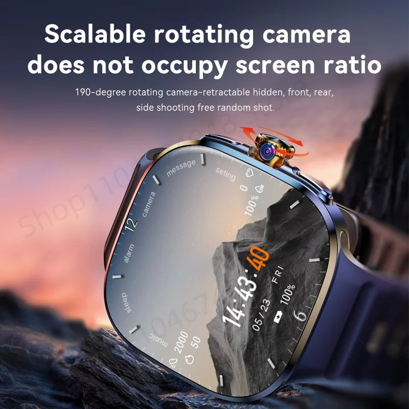 Montre connectée M99 — écran AMOLED 2,4″, caméra rotative et GPS