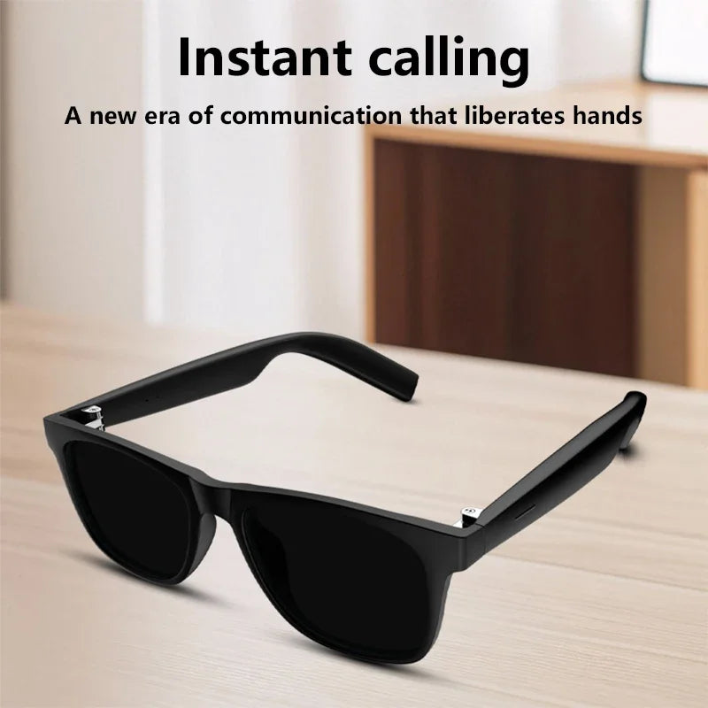 Lunettes connectées IA avec caméra, audio Bluetooth et traduction