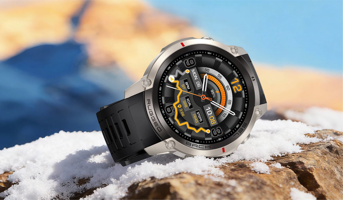 Montre connectée outdoor AMOLED — GPS, cartes hors ligne et 5 ATM annoncés