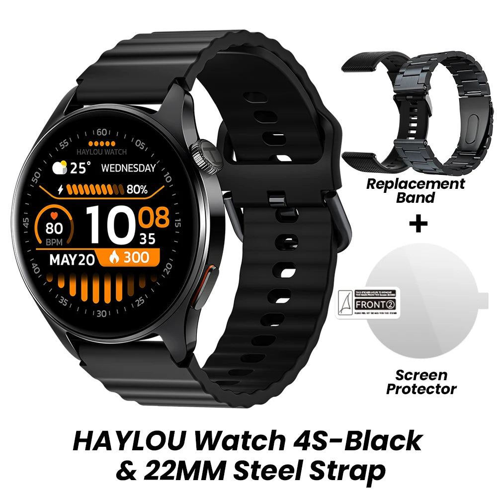 Montre connectée HAYLOU Watch 4S — AMOLED et GPS multi-satellite