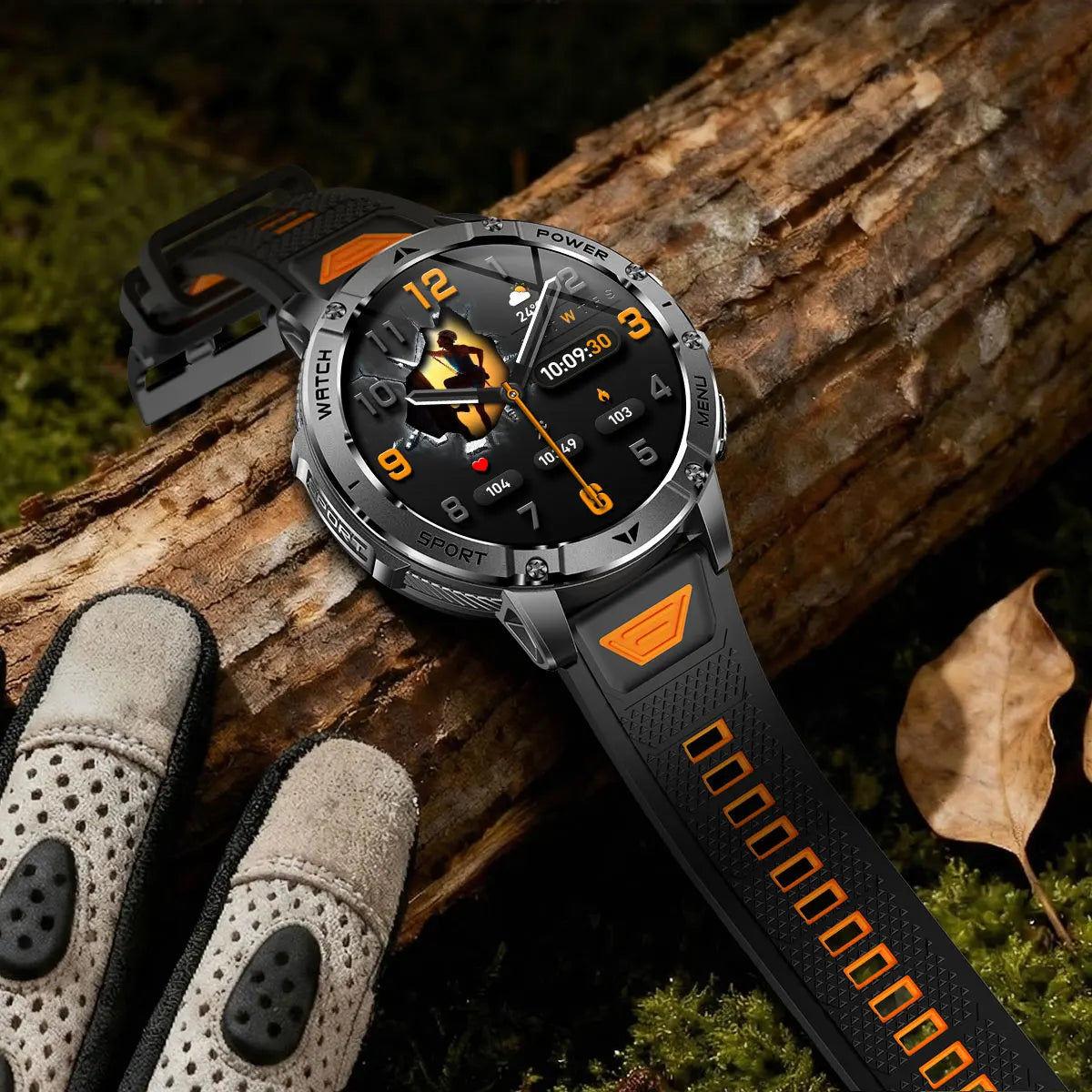 Montre connectée outdoor — 10 ATM annoncés, lampe LED et appels Bluetooth