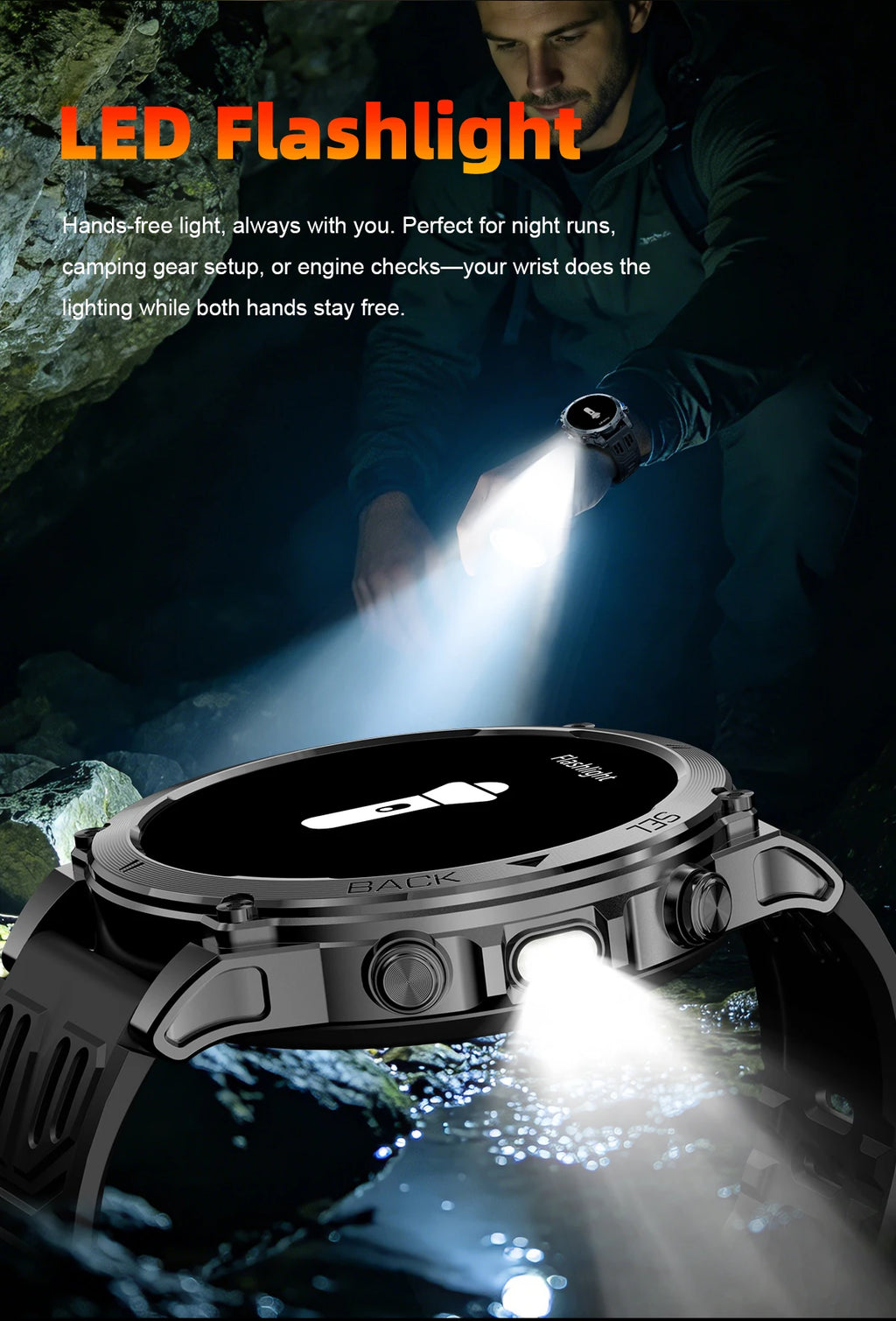 Montre connectée outdoor T‑RX4 — GPS, AMOLED et étanchéité 10 ATM annoncée