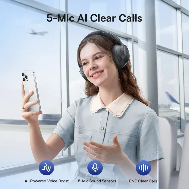 Casque Bluetooth Baseus EH10 NC — ANC adaptatif, LDAC, autonomie annoncée 80 h