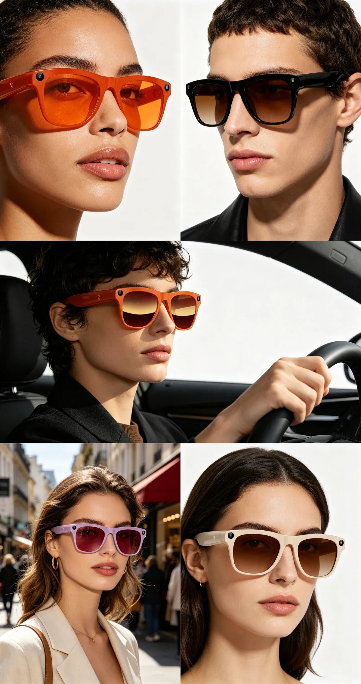 Lunettes connectées IA avec caméra, traduction et appels Bluetooth — version 2400W