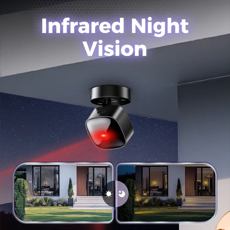 Caméra de sécurité Wi‑Fi 1080p compacte — surveillance à distance