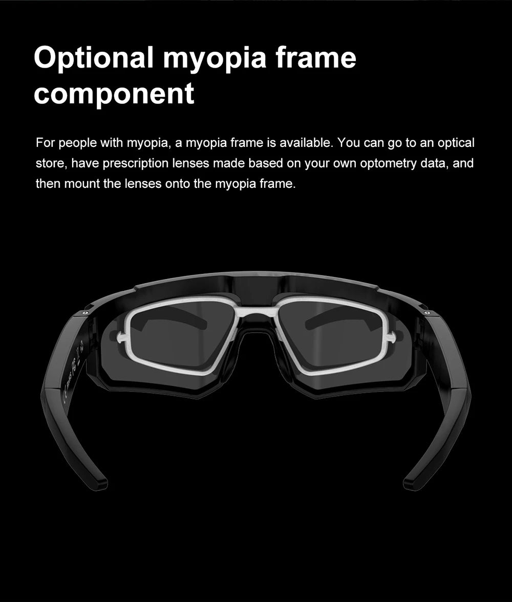 Lunettes connectées sport avec caméra et traduction — version 2400W