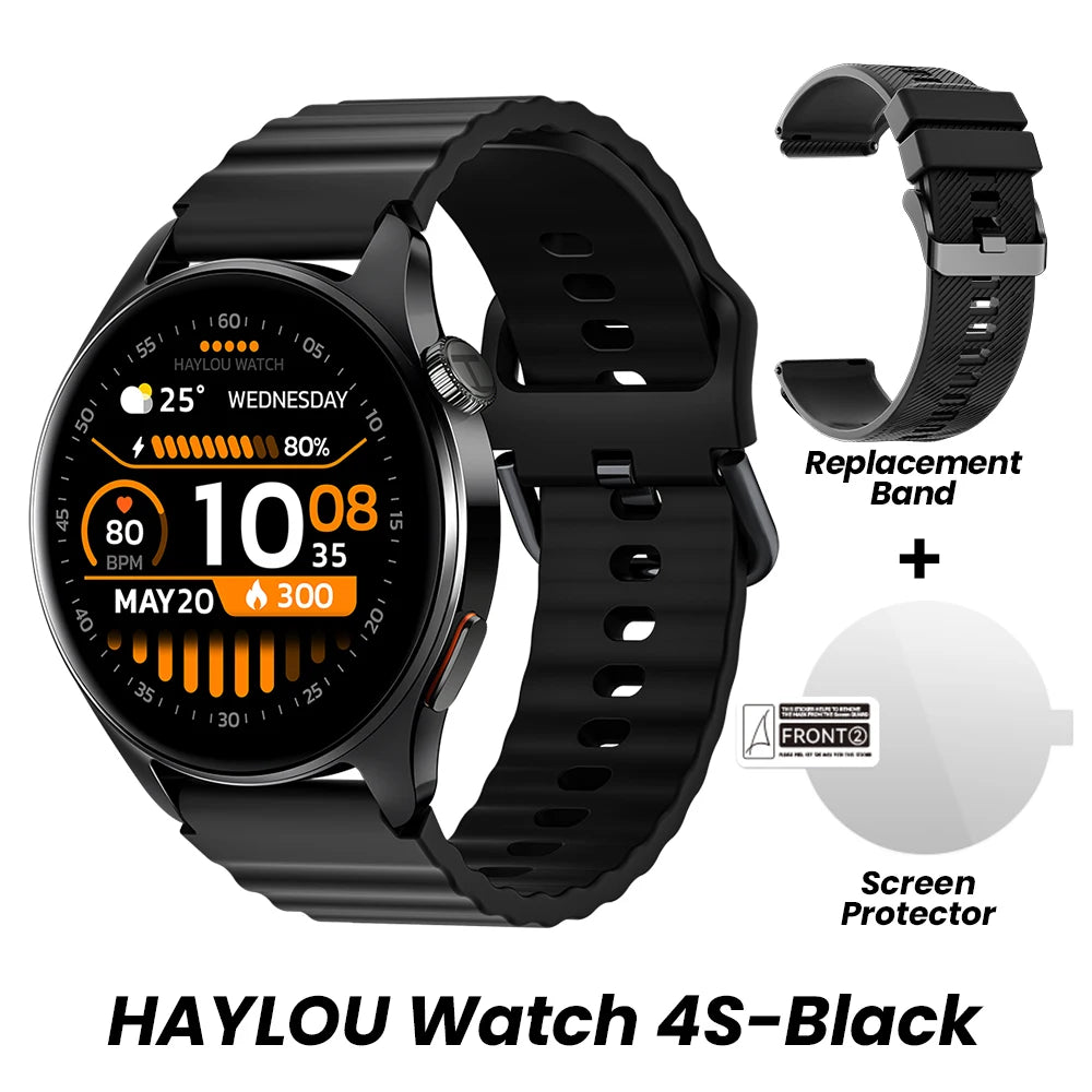 Montre connectée HAYLOU Watch 4S — AMOLED et GPS multi-satellite