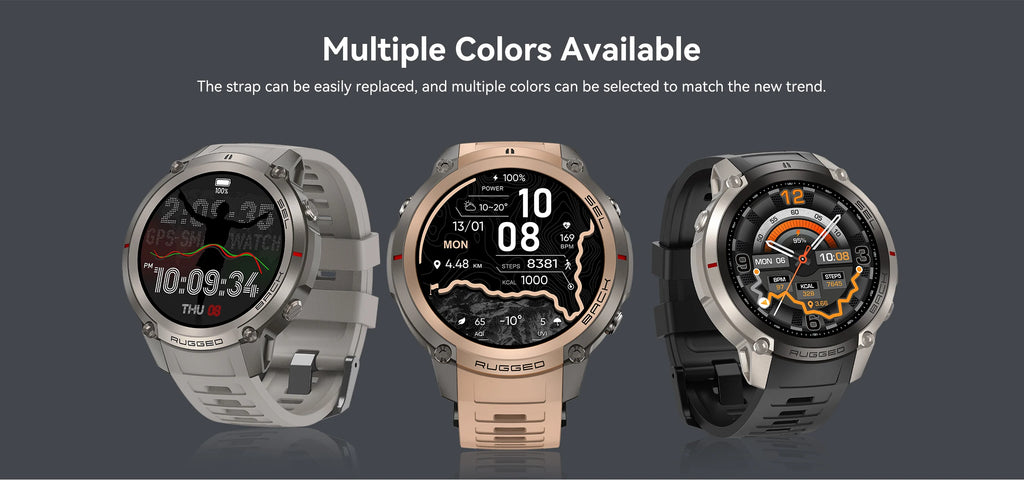 Montre connectée outdoor AMOLED — GPS, cartes hors ligne et 5 ATM annoncés