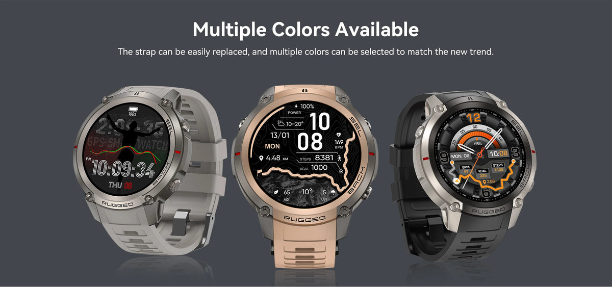 Montre connectée outdoor AMOLED — GPS, cartes hors ligne et 5 ATM annoncés