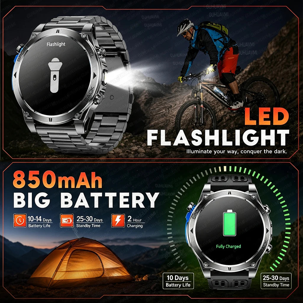Montre connectée outdoor T‑RX4 — GPS, AMOLED et étanchéité 10 ATM annoncée