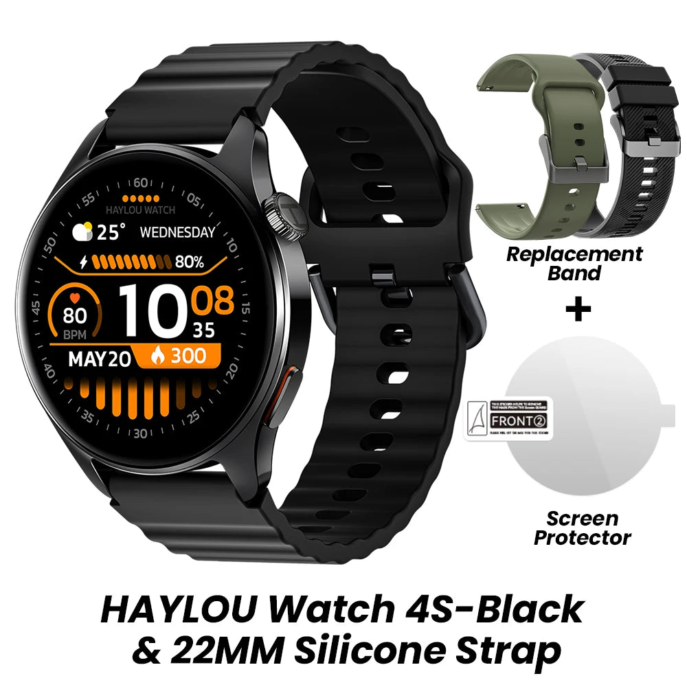 Montre connectée HAYLOU Watch 4S — AMOLED et GPS multi-satellite