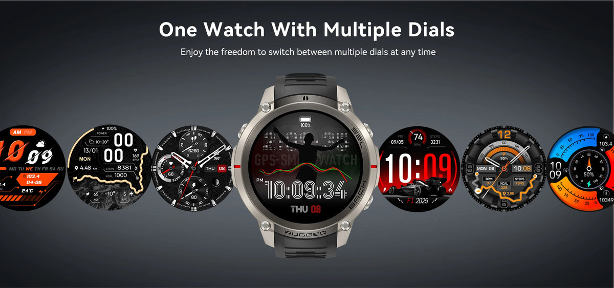Montre connectée outdoor AMOLED — GPS, cartes hors ligne et 5 ATM annoncés