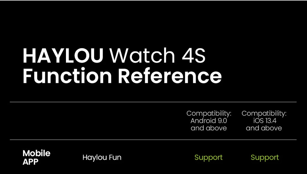 Montre connectée HAYLOU Watch 4S — AMOLED et GPS multi-satellite