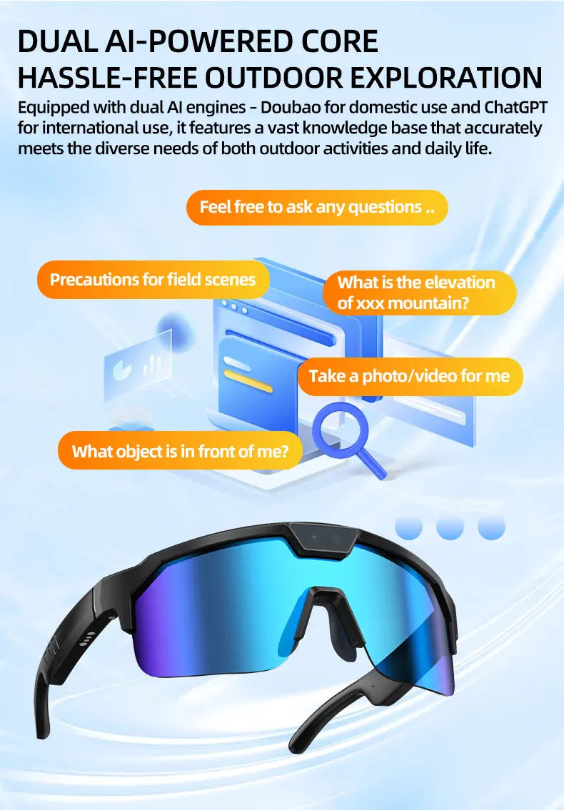 Lunettes connectées sport avec caméra 30 MP annoncée, vidéo 4K et stockage 32 Go