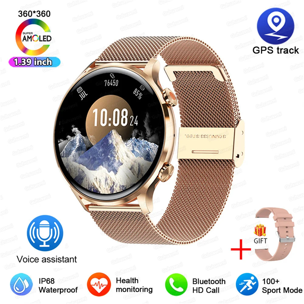 Montre connectée AMOLED — GPS, appels Bluetooth et IP68 annoncé