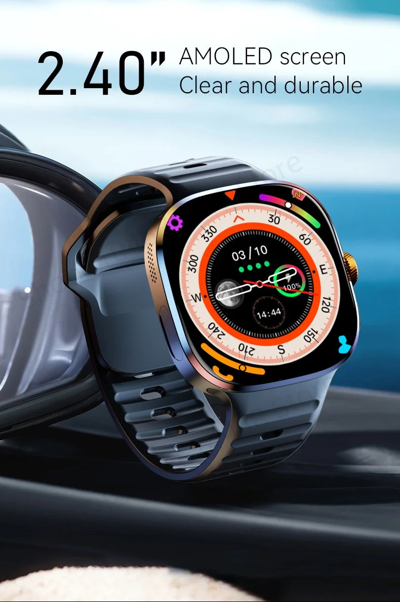 Montre connectée M99 — écran AMOLED 2,4″, caméra rotative et GPS