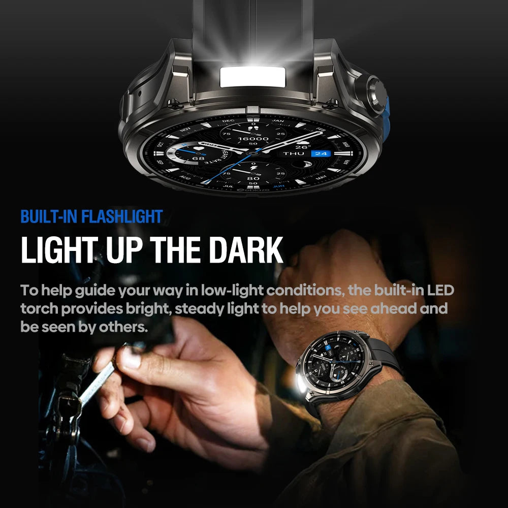 Montre connectée Zeblaze VIBE 8 — AMOLED, appels Bluetooth et lampe intégrée
