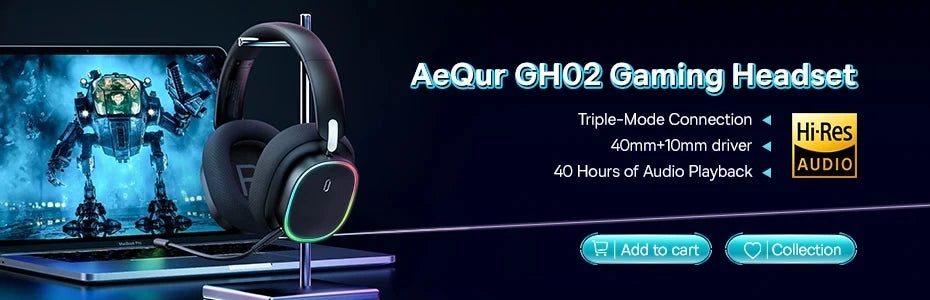 Casque Bluetooth Baseus EH10 NC — ANC adaptatif, LDAC, autonomie annoncée 80 h