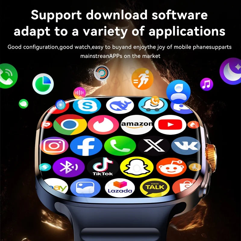 Montre connectée M99 — écran AMOLED 2,4″, caméra rotative et GPS