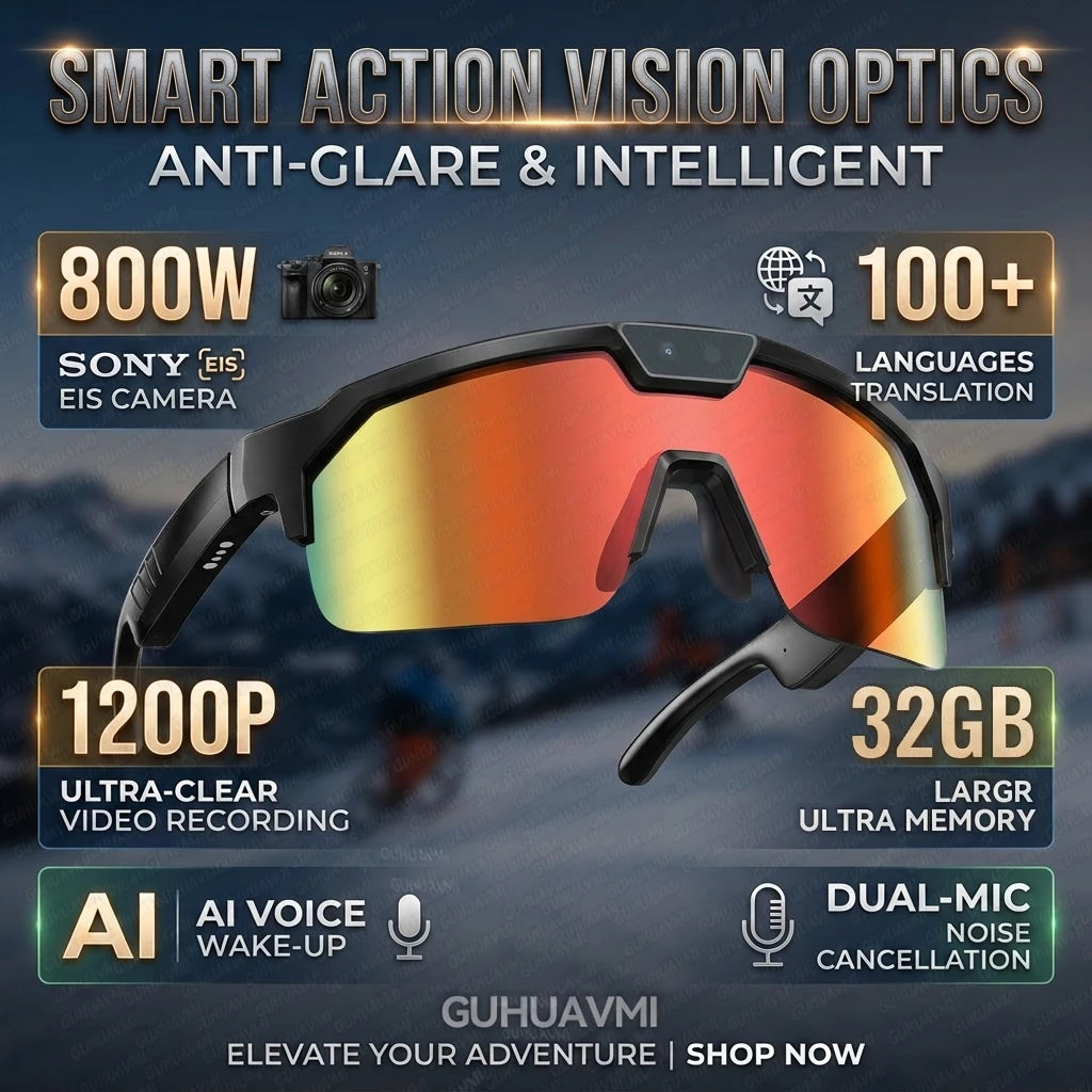 Lunettes connectées sport avec caméra 30 MP annoncée, vidéo 4K et stockage 32 Go