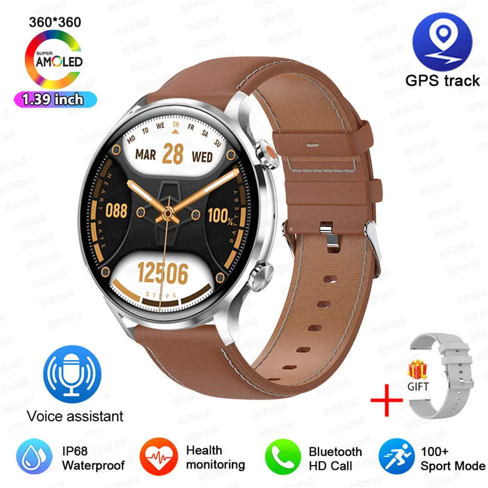 Montre connectée AMOLED — GPS, appels Bluetooth et IP68 annoncé