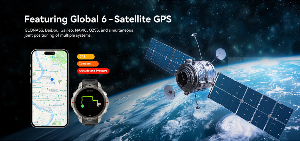 Montre connectée outdoor AMOLED — GPS, cartes hors ligne et 5 ATM annoncés