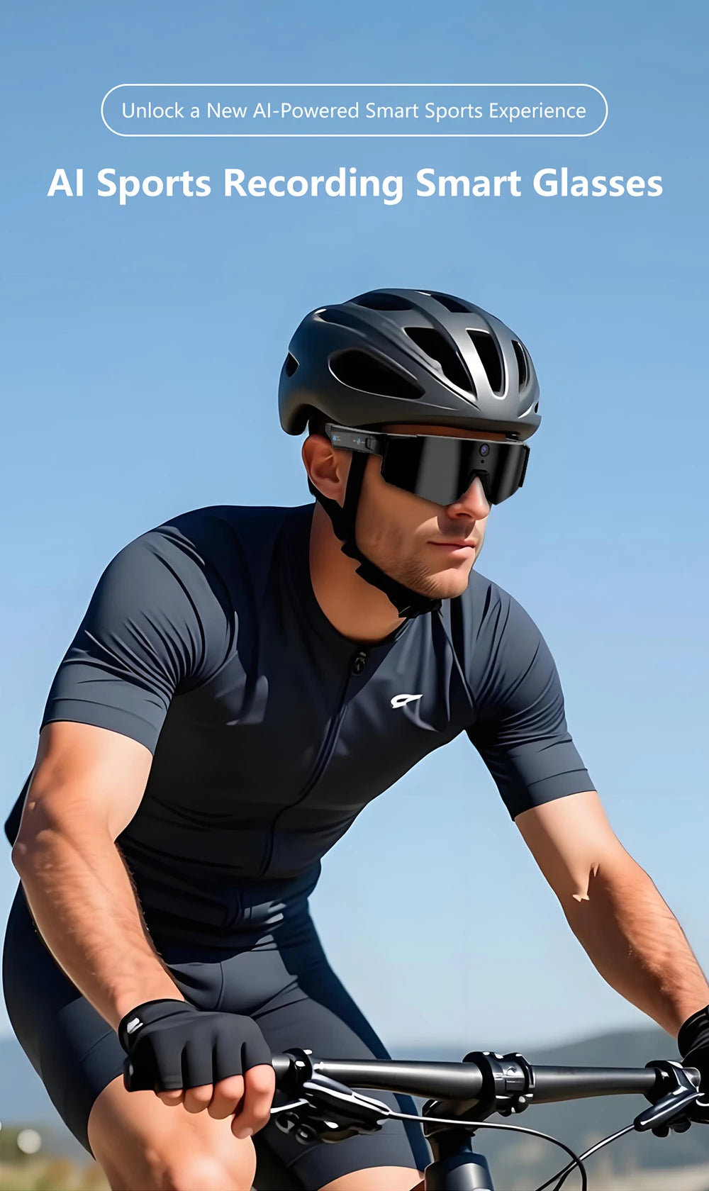 Lunettes connectées sport avec caméra et traduction — version 2400W