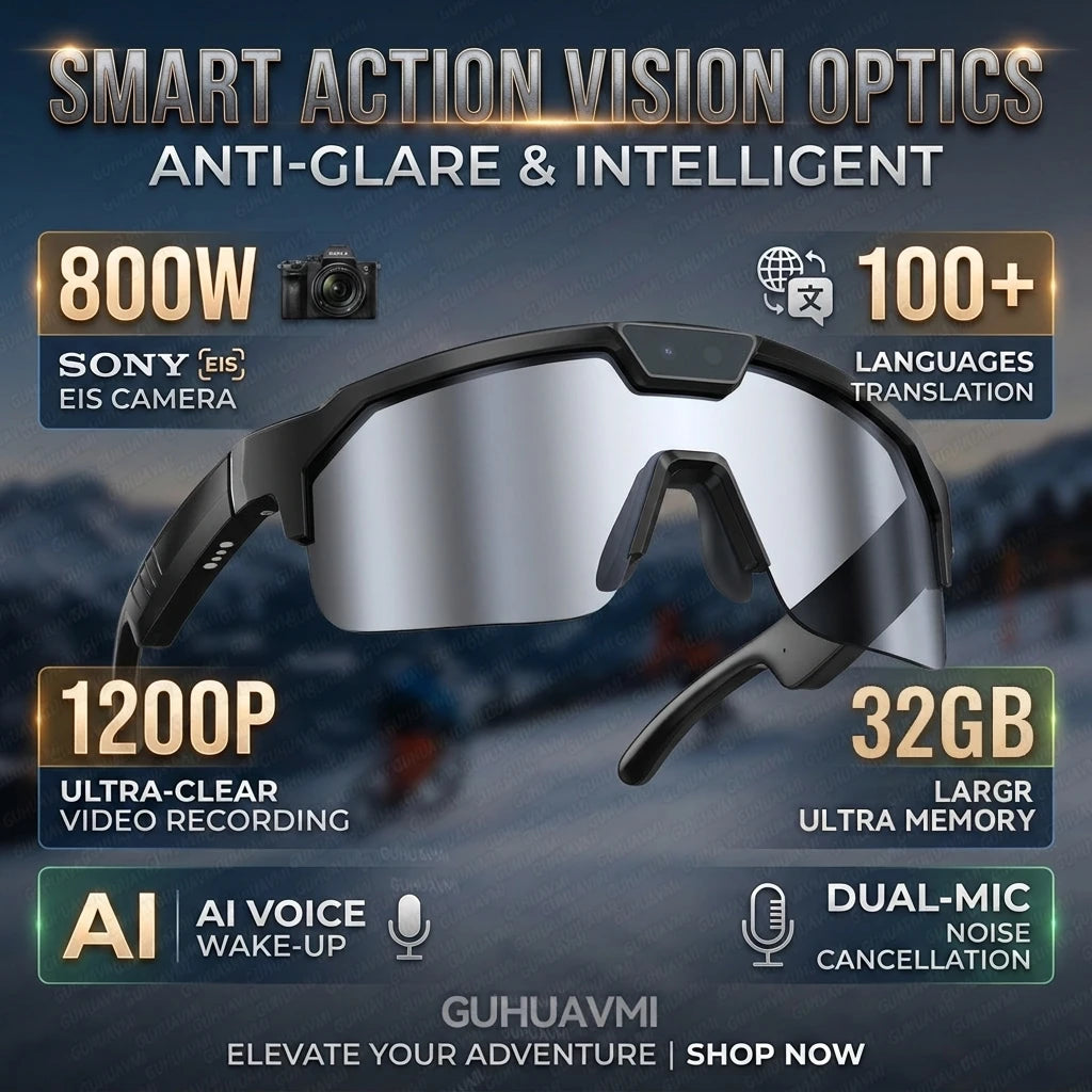 Lunettes connectées sport avec caméra 30 MP annoncée, vidéo 4K et stockage 32 Go