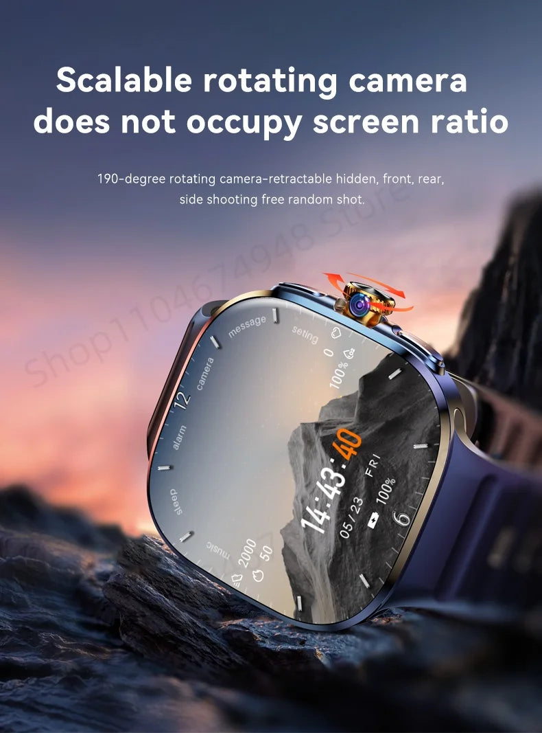 Montre connectée M99 — écran AMOLED 2,4″, caméra rotative et GPS