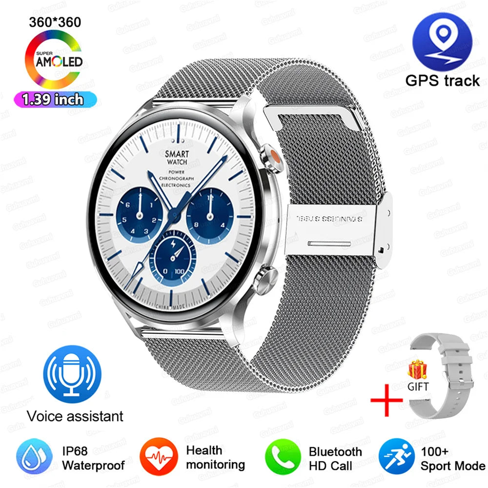 Montre connectée AMOLED — GPS, appels Bluetooth et IP68 annoncé