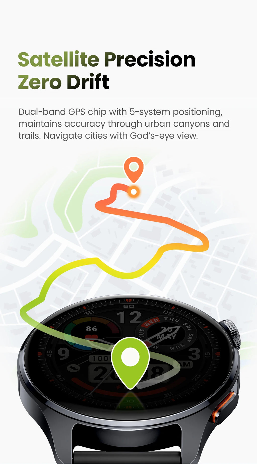 Montre connectée HAYLOU Watch 4S — AMOLED et GPS multi-satellite