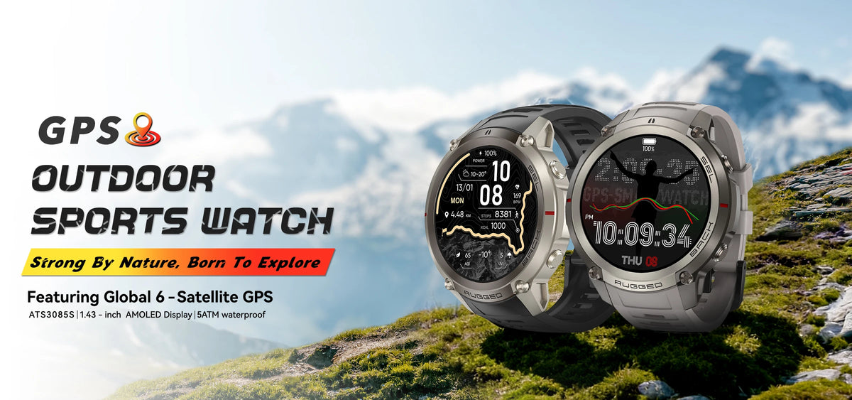 Montre connectée outdoor AMOLED — GPS, cartes hors ligne et 5 ATM annoncés