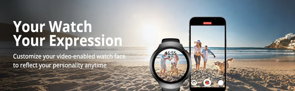Montre connectée AIWR Orbit — GPS, écran AMOLED et appels Bluetooth