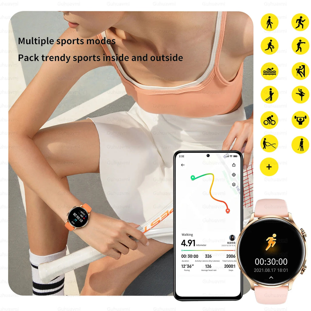 Montre connectée AMOLED — GPS, appels Bluetooth et IP68 annoncé
