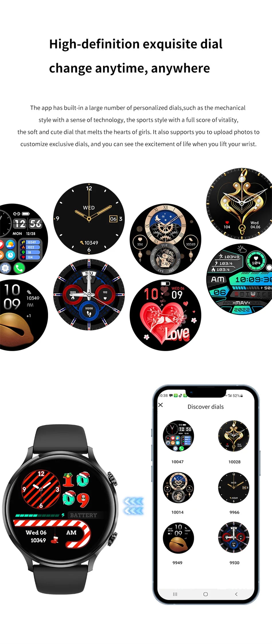 Montre connectée AMOLED — GPS, appels Bluetooth et IP68 annoncé