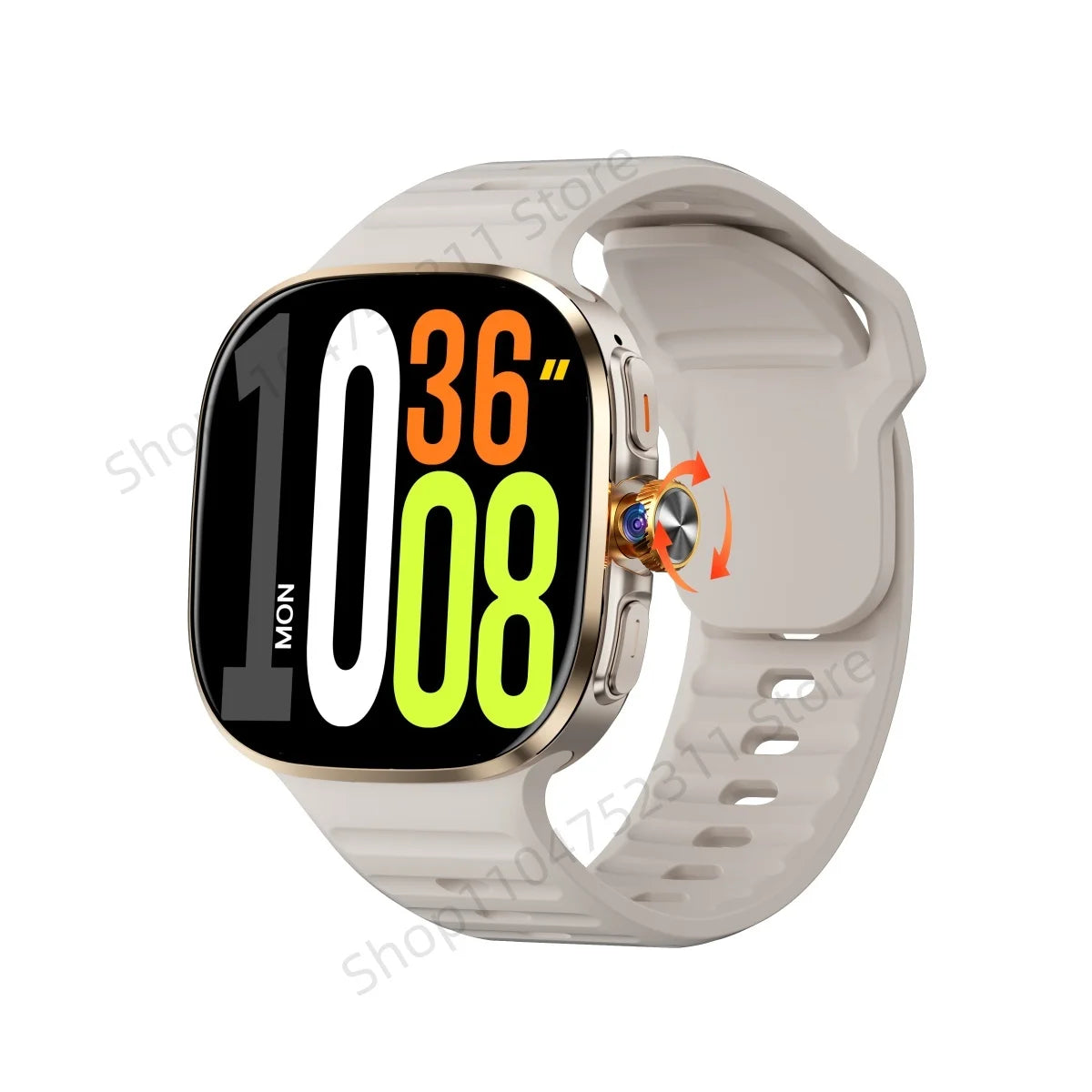 Montre connectée M99 — écran AMOLED 2,4″, caméra rotative et GPS