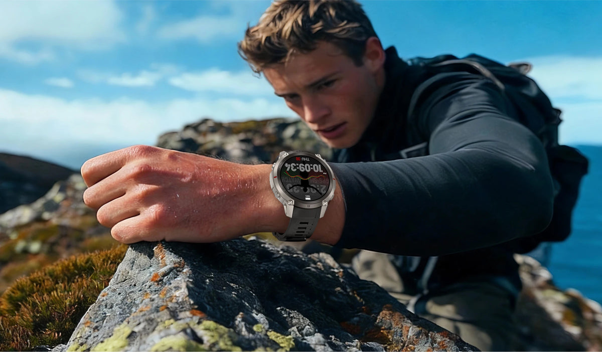 Montre connectée outdoor AMOLED — GPS, cartes hors ligne et 5 ATM annoncés