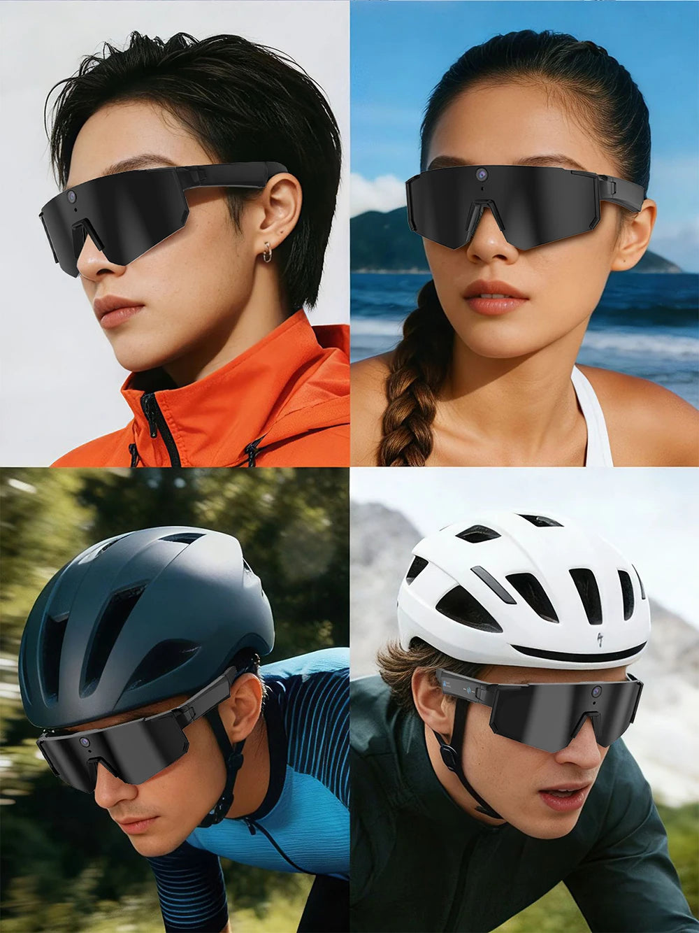 Lunettes connectées sport avec caméra et traduction — version 2400W