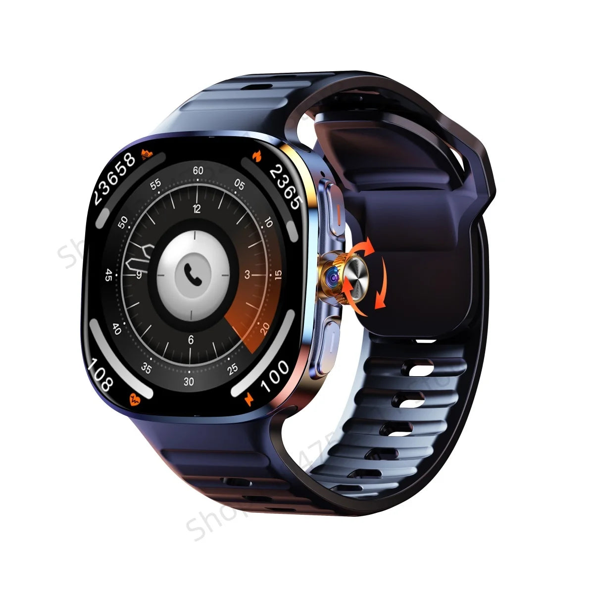 Montre connectée M99 — écran AMOLED 2,4″, caméra rotative et GPS